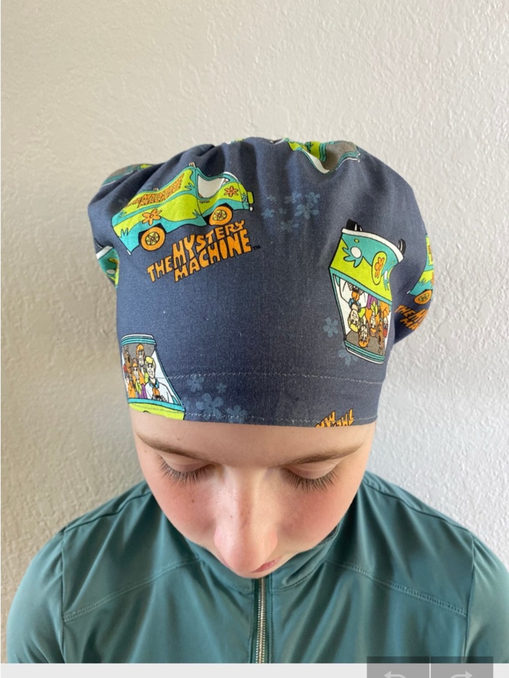Set of 2 New Handmade Scooby Doo Euro Style Scrub Hats - Picture 2 of 3